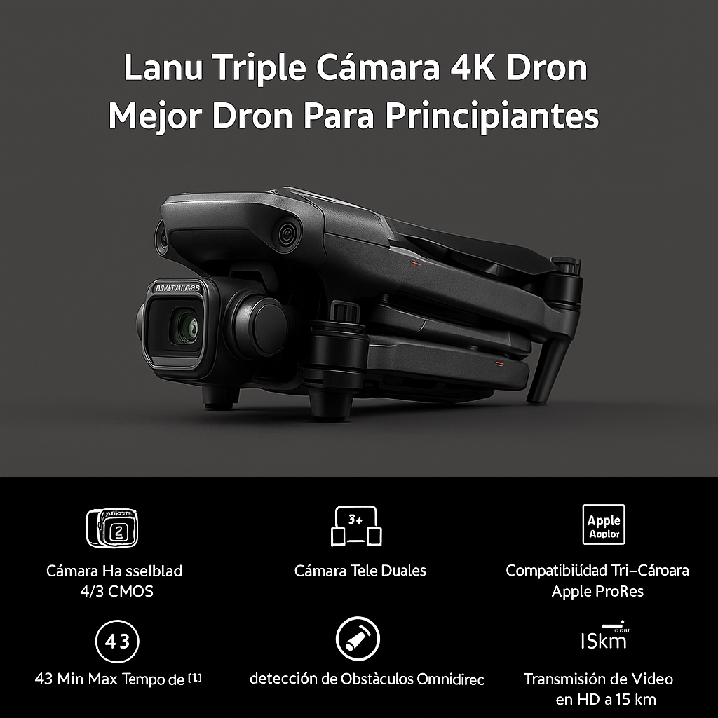 Dron Lanus Triple Cámara 4k